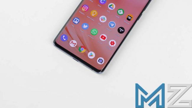 Inferior de la pantalla del Vivo X51 5G