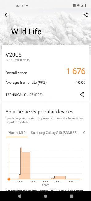 resultados en 3D Mark con el Vivo X51 5G