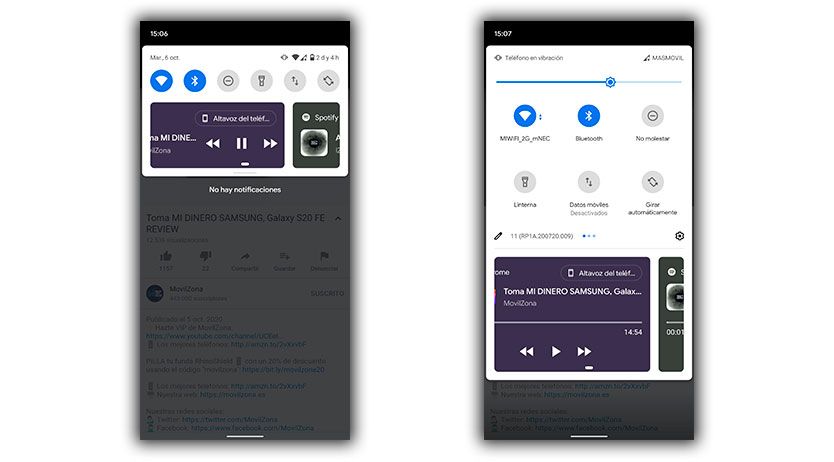 controlar funciones multimedia android 11