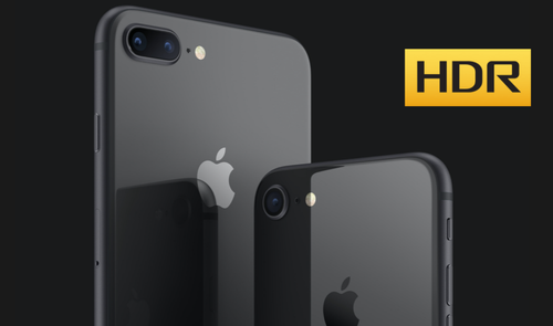 iphone 8 con hdr