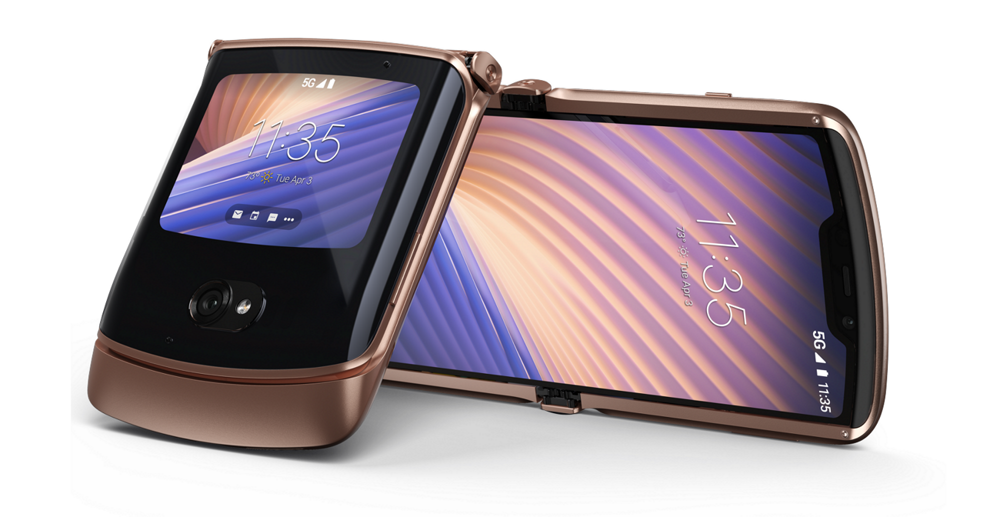 motorola razr 5G tumbado