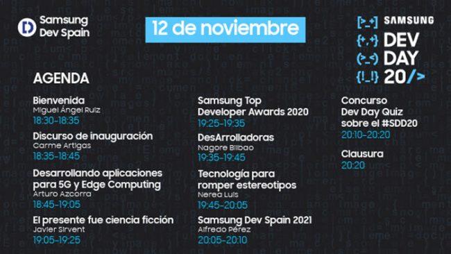 Agenda Samsung Dev Spain