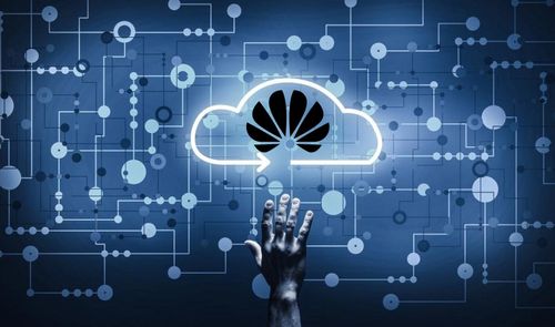 huawei nube y logo negro