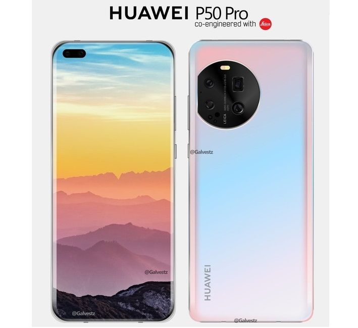 huawei p50 pro render concepto