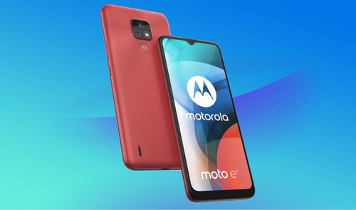 nuevo moto e7 rojo fondo azul