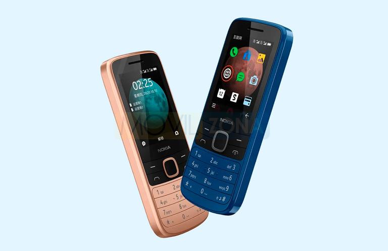 Nokia 225 4G azul y bronce