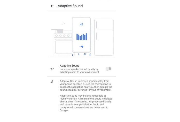 adaptive sound en pixel