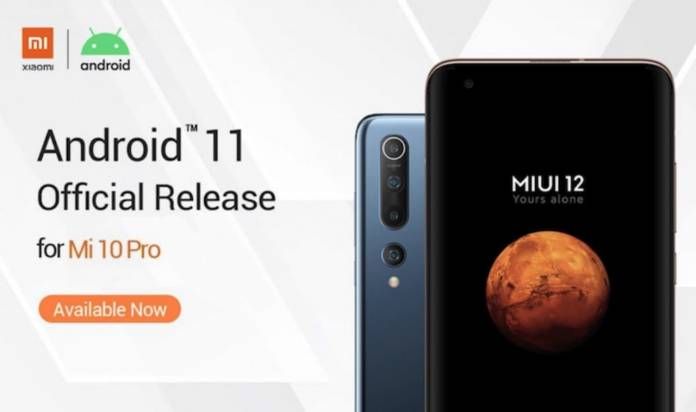android 11 para el mi 10 pro