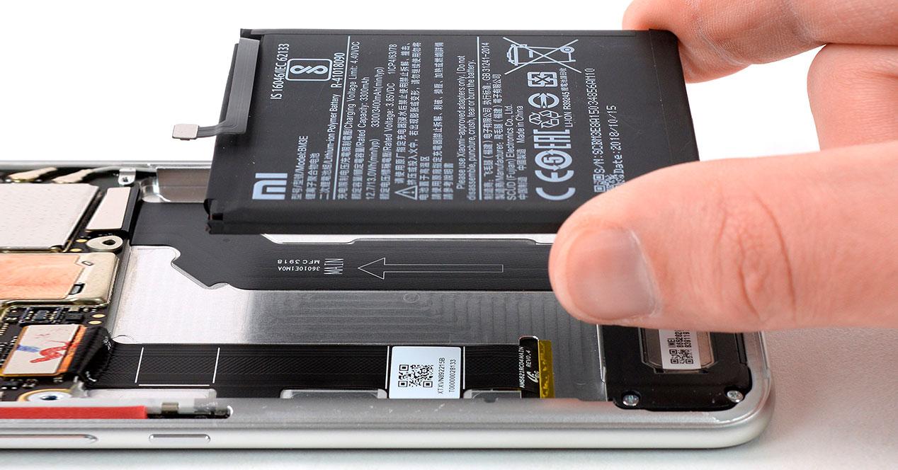 cambio batería móvil Xiaomi