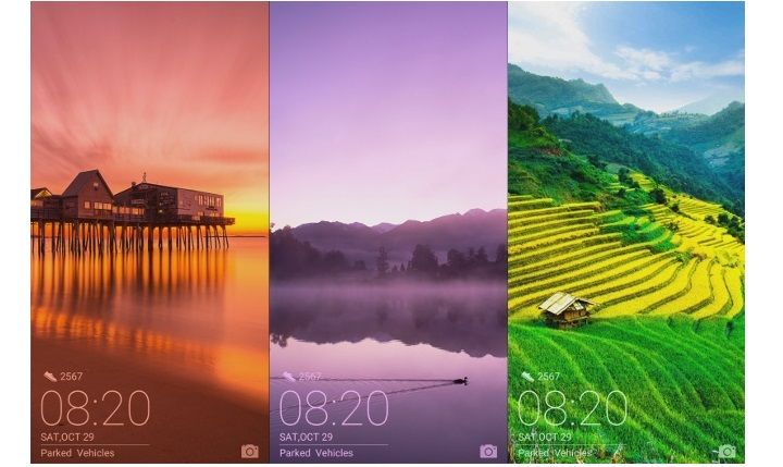 huawei colores de pantalla