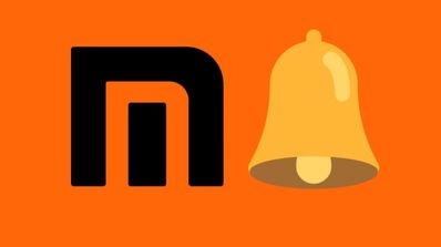 logo de xiaomi y campana