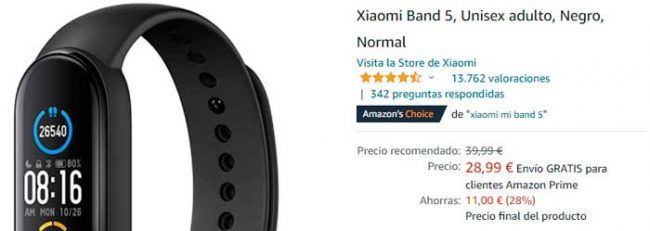 oferta Xiaomi Mi Band 5