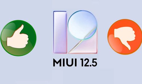 miui 12.5 y pulgares arriba y abajo