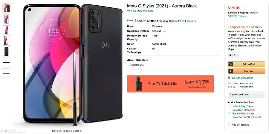 motorola moto g stylus 2021