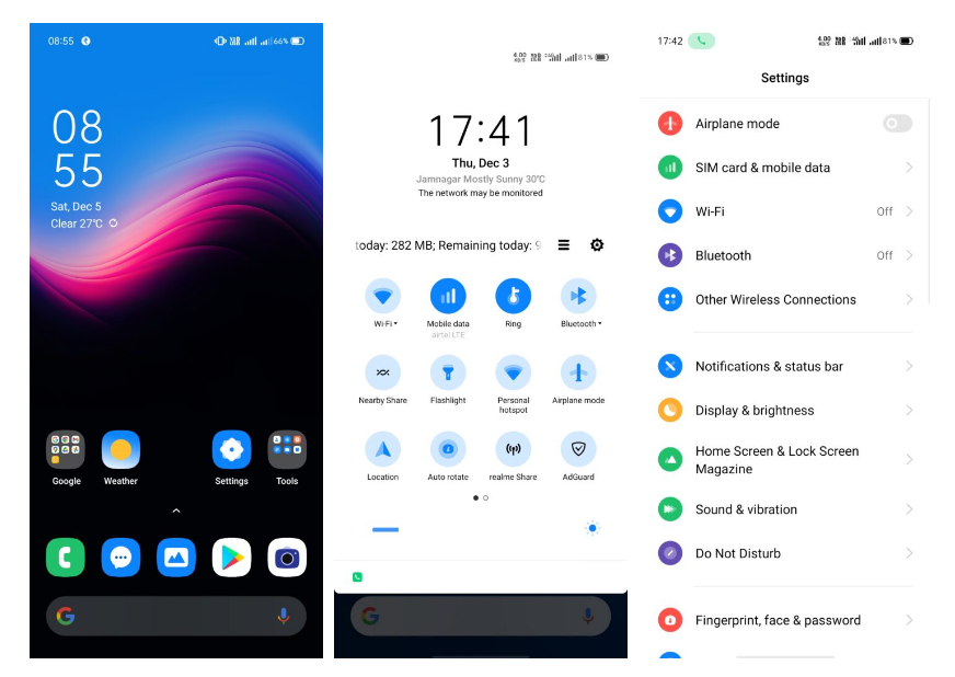 tema one ui estilo realme