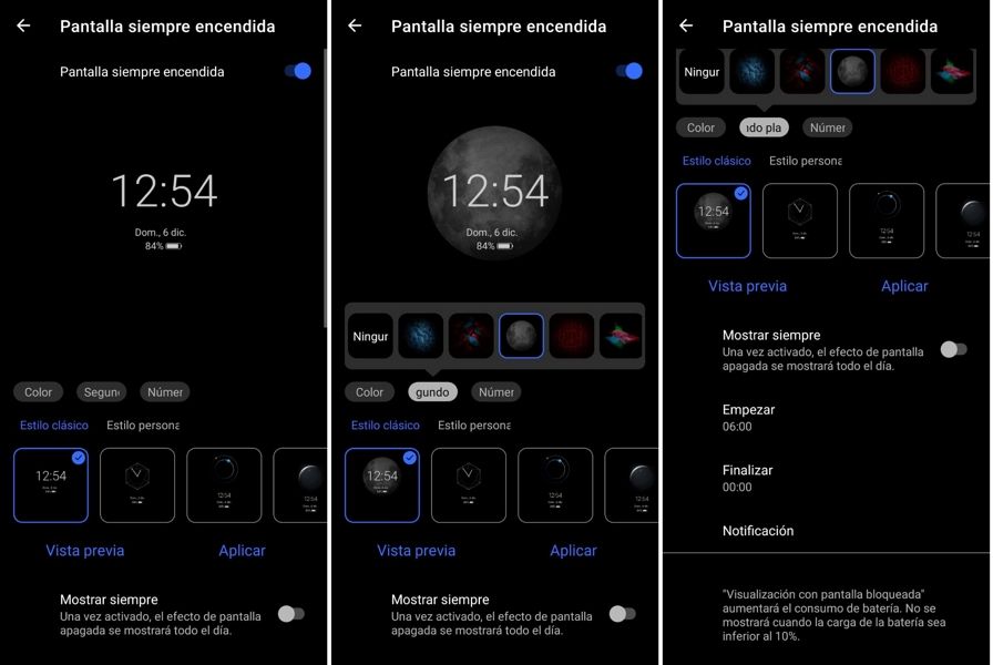 vivo pantalla siempre encendida 01