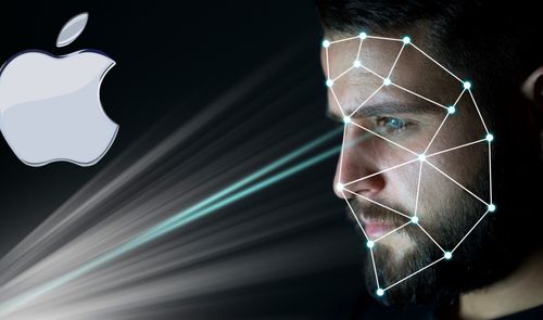 desbloqueo facial y logo de apple