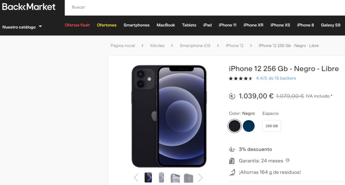 iphone 12 backmarket