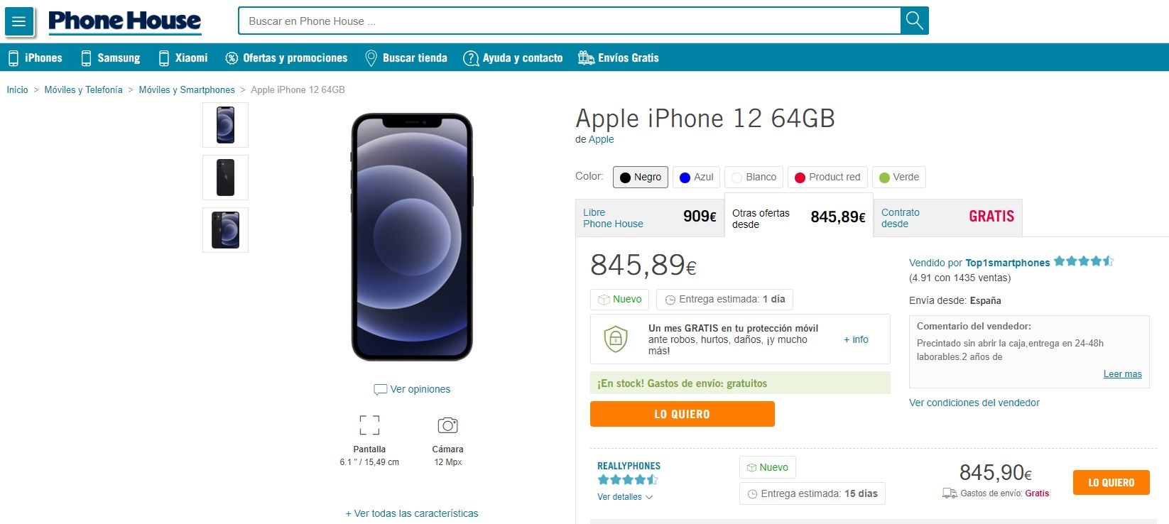 iphone 12 en phone house
