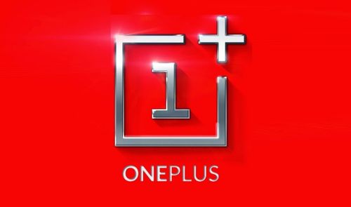 oneplus logo y fondo rojo
