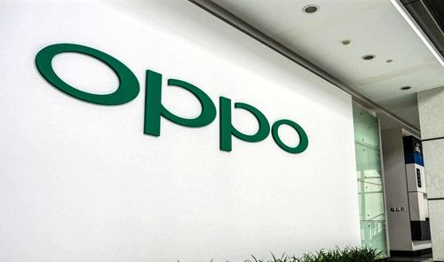 oppo logo en pared