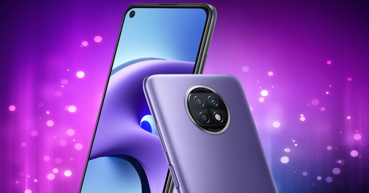 redmi note 9t fondo morado
