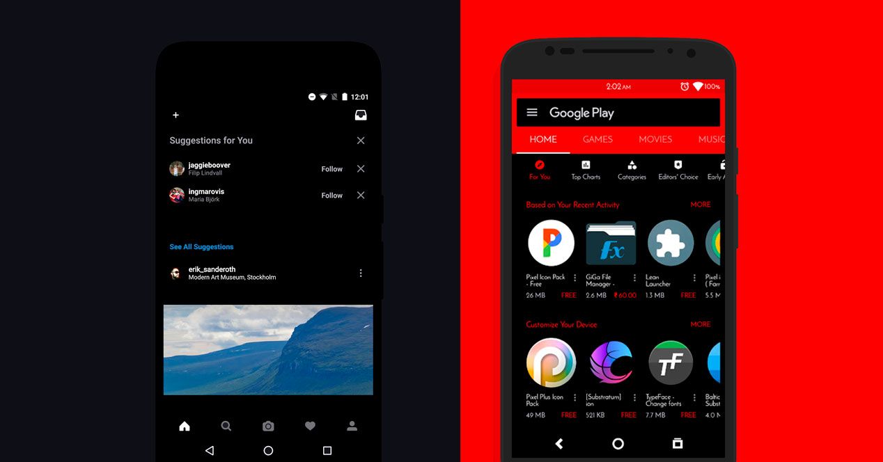 temas color apps android 12