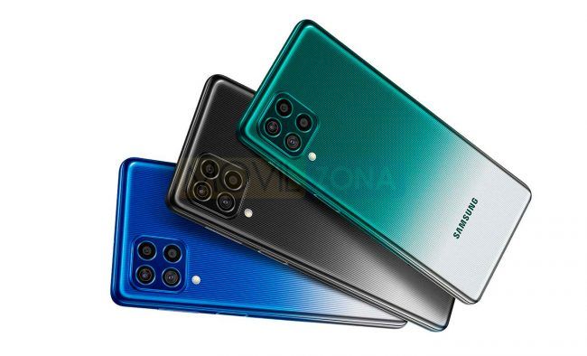 Samsung Galaxy F62 trasera