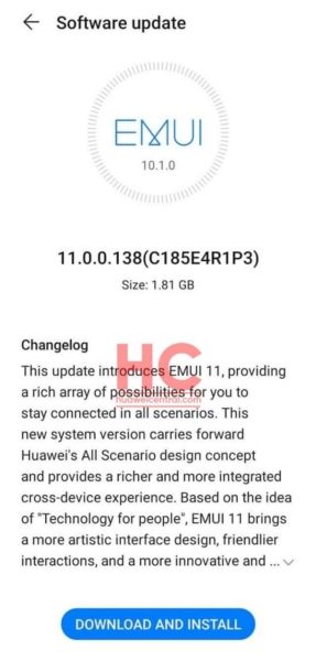 emui 11 huawei p30