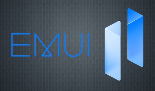 emui 11 logo y fondo gris