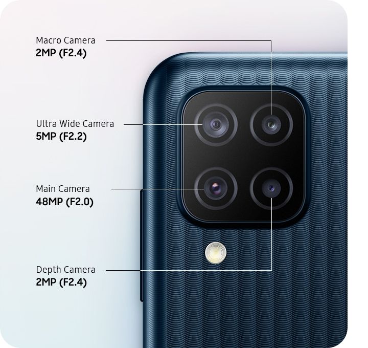 galaxy m12 camaras