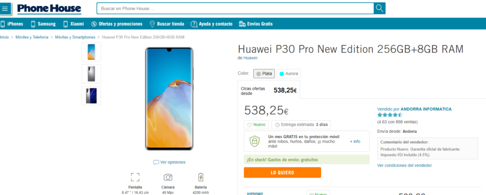 huawei p30 pro 256 phone house