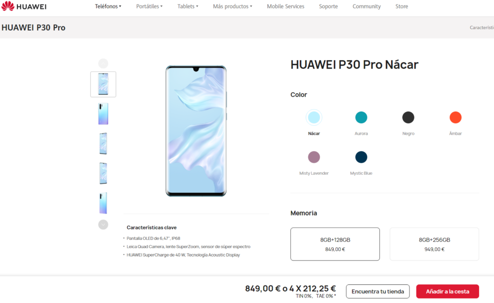 huawei p30 pro en huawei