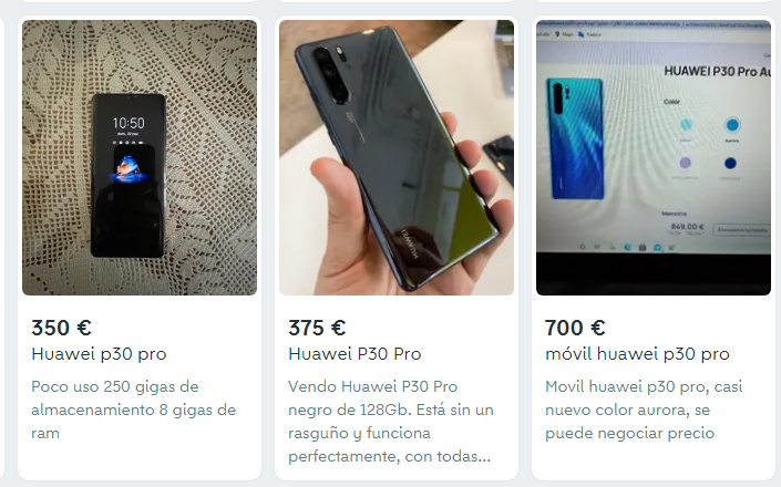 huawei p30 pro usado