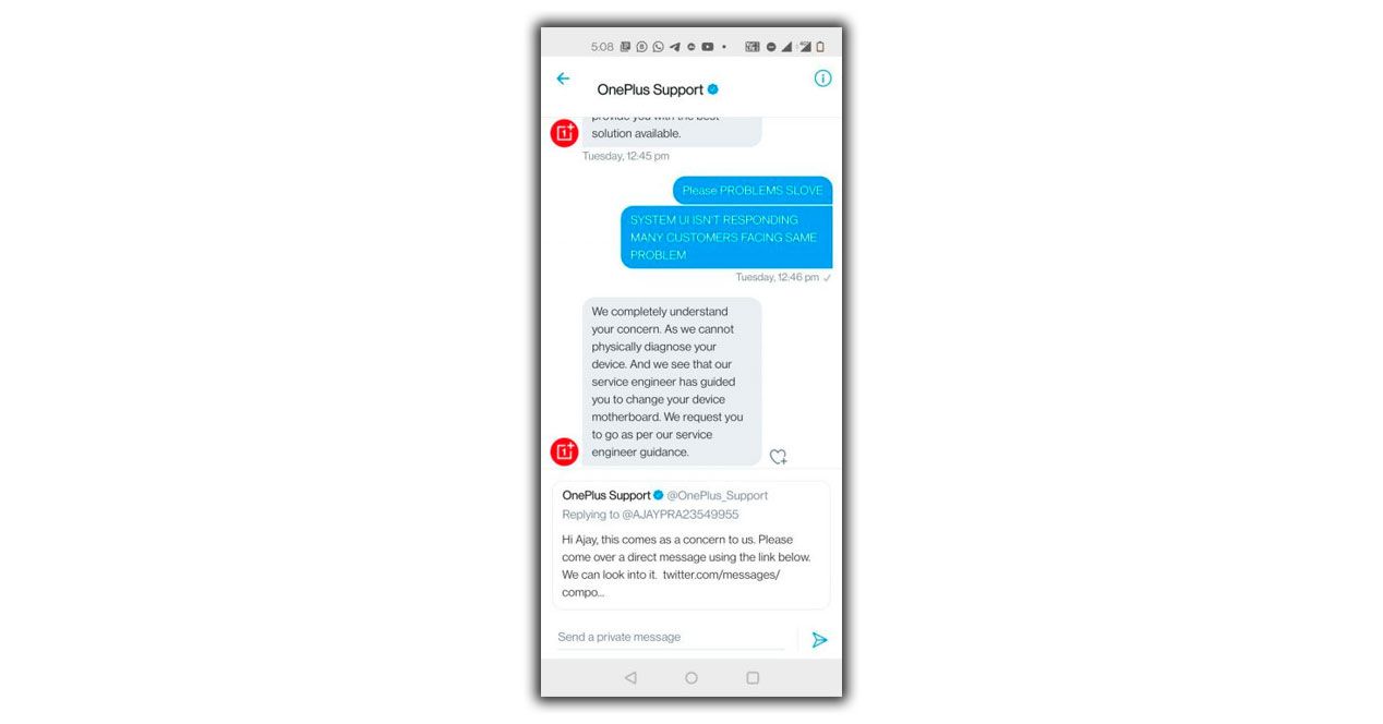problema oneplus placa base