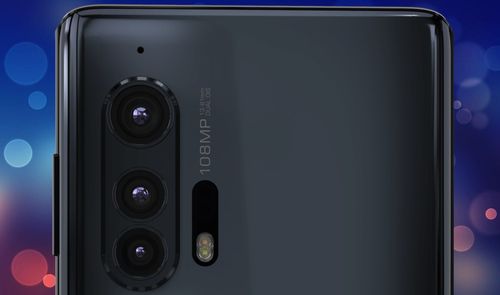 Motorola 108 megapixels y fondo burbujas