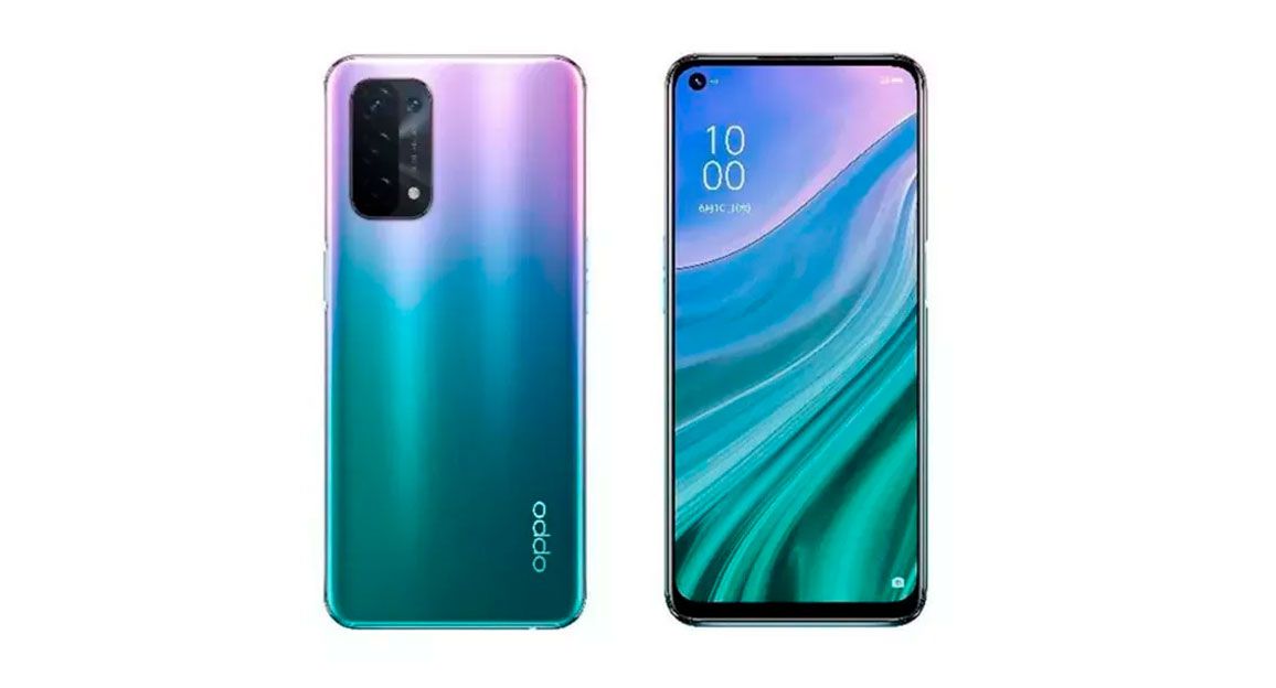 OPPO A54 frontal trasera