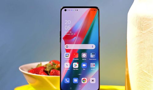 Teléfono OPPO Find X3 Pro con fondo