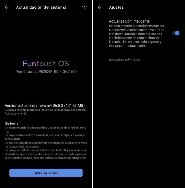 actualizacion inteligente en android