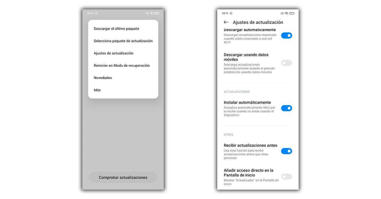 actualizaciones antes Xiaomi