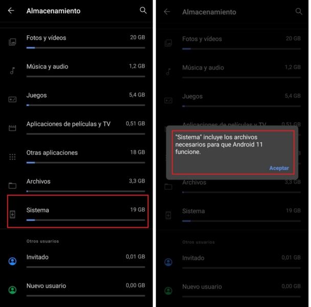 android espacio