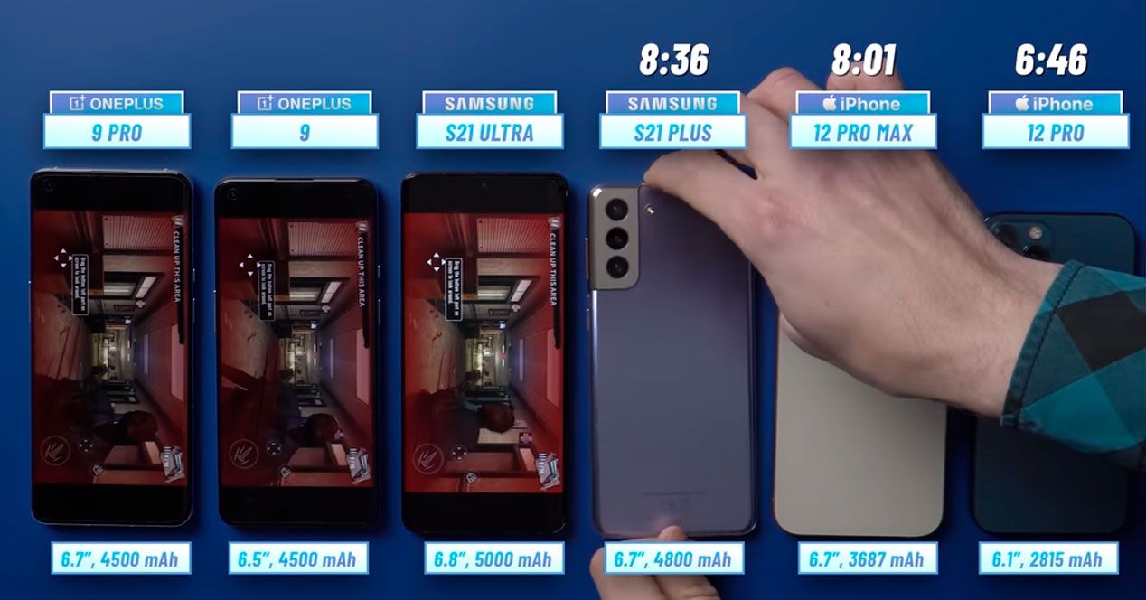 bateria juegos oneplus 9
