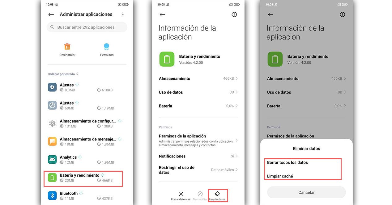 bateria y rendimiento xiaomi