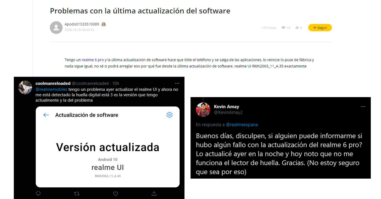 problema realme 6 lector huellas