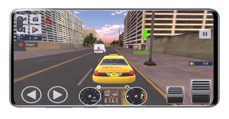 Llegada en Taxi Driver Sim