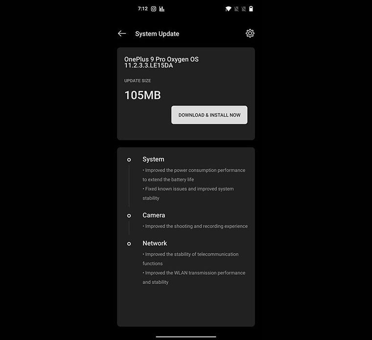 actualizacion OxygenOS
