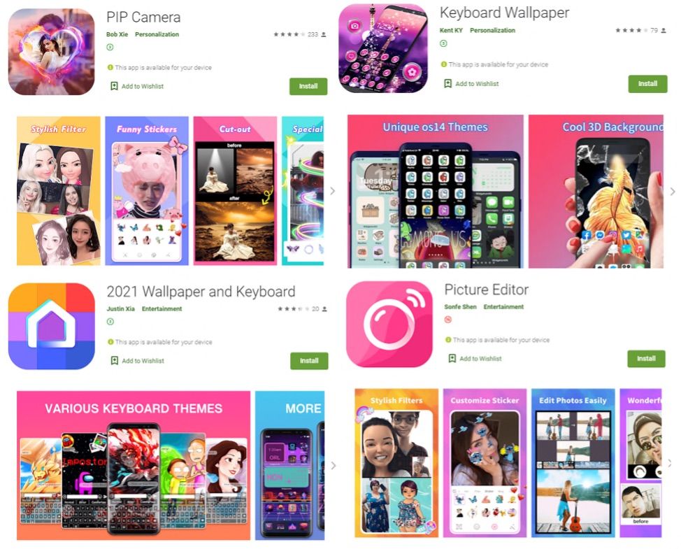 apps infectadas