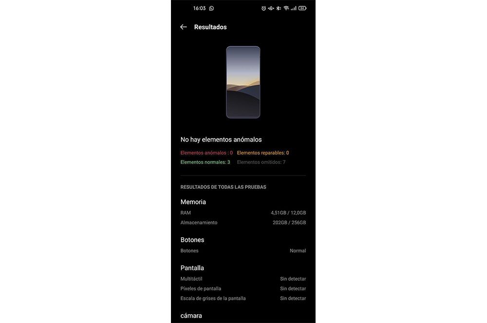 control memoria ram oppo