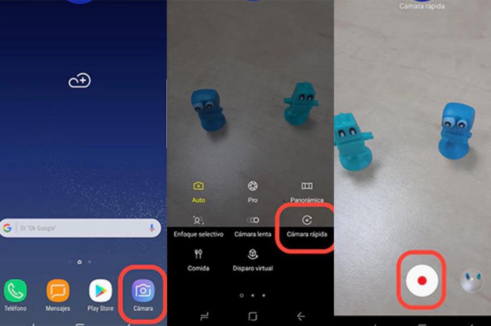 Grabar vídeo a cámara lenta con Samsung
