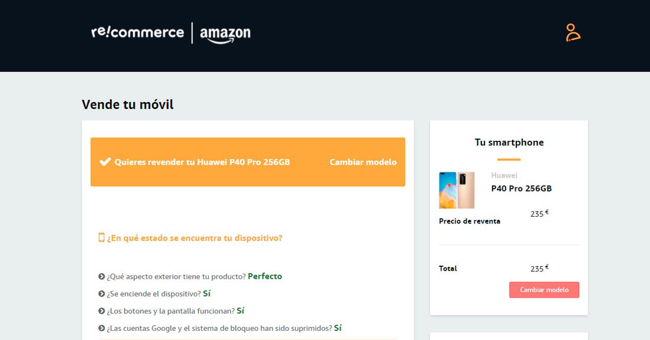 huawei p40 pro amazon segunda mano